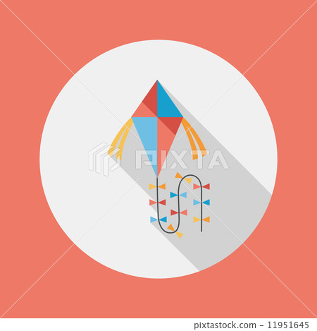kite flat icon with long shadow,eps10 kite flat icon with long shadow,eps10 11951645