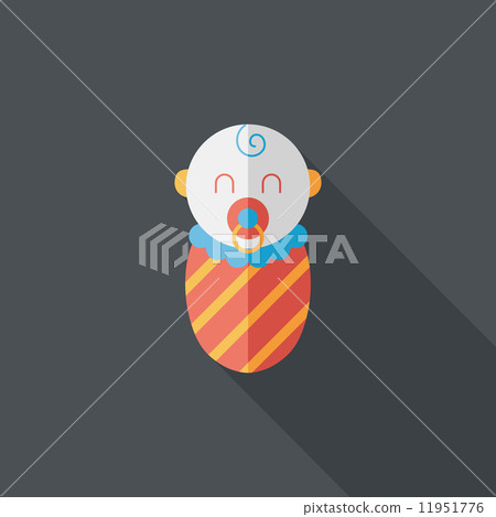 baby flat icon with long shadow - Stock Illustration [11951776] - PIXTA