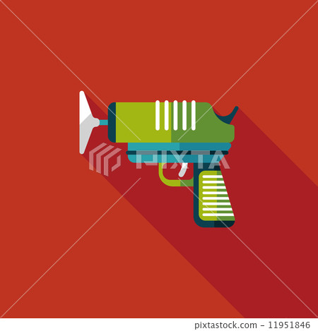 toy gun flat icon with long shadow,eps10 toy gun flat icon with long shadow,eps10 11951846