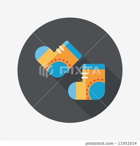 socks flat icon with long shadow,EPS 10 socks flat icon with long shadow,EPS 10 11952014
