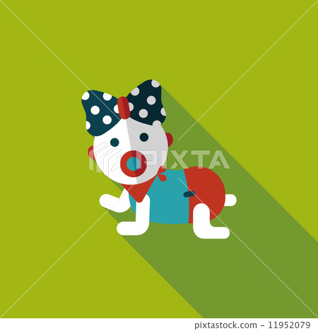 baby rattle flat icon with long shadow,eps10 baby rattle flat icon with long shadow,eps10 11952079