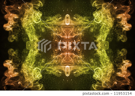 colorful smoke of Joss stick 11953154