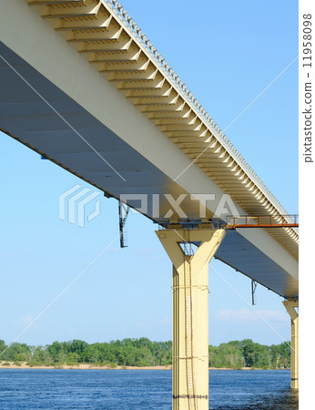 Bridge on the river Volga, Russia Bridge on the river Volga, Russia 11958098
