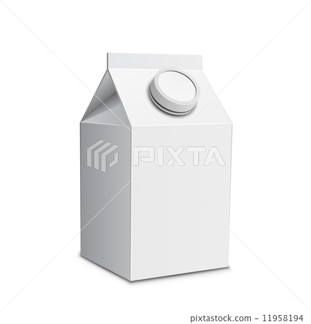 Milk carton with screw cap 11958194