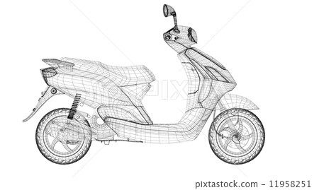 scooter on a background scooter on a background 11958251
