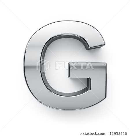 3d render of metalic alphabet letter simbol - G 3d render of metalic alphabet letter simbol - G 11958336
