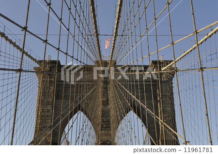 New York Brooklyn Bridge Cables New York Brooklyn Bridge Cables 11961781