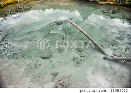 Natural hot pools in rocky mountains Natural hot pools in rocky mountains 11961912