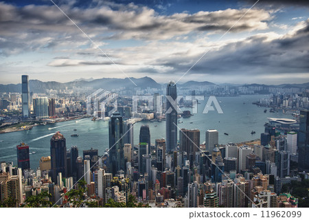 Hong Kong Panorama View from The Peak 11962099
