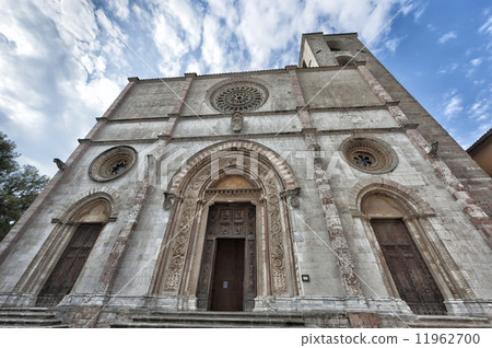A church in Todi, Umbria Italy view 11962700