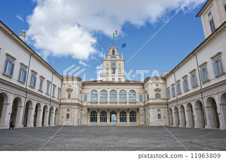 Rome Quirinale inside court view 11963809