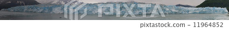 The Hubbard Glacier while melting, Alaska huge panorama 11964852