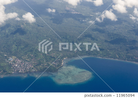 Indonesia Sulawesi Manado Area Aerial view 11965094