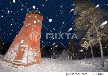 Lapland Elf Tower while snowing Lapland Elf Tower while snowing 11966008