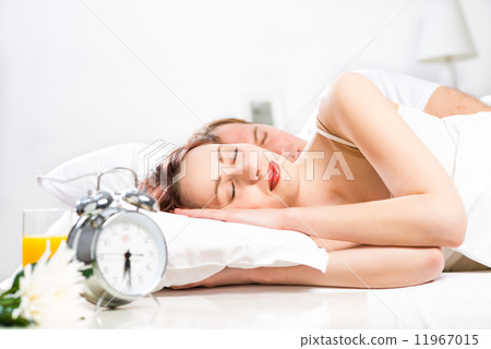 beautiful woman sleeping on the bed beautiful woman sleeping on the bed 11967015