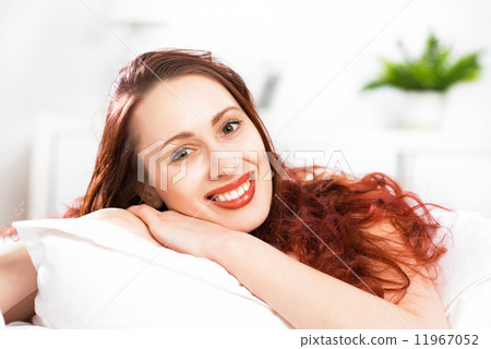 portrait of a young woman in the bedroom portrait of a young woman in the bedroom 11967052