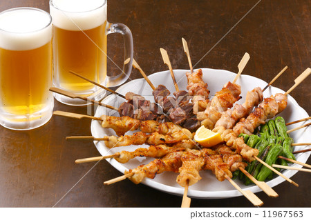  Yakitori and beer 11967563