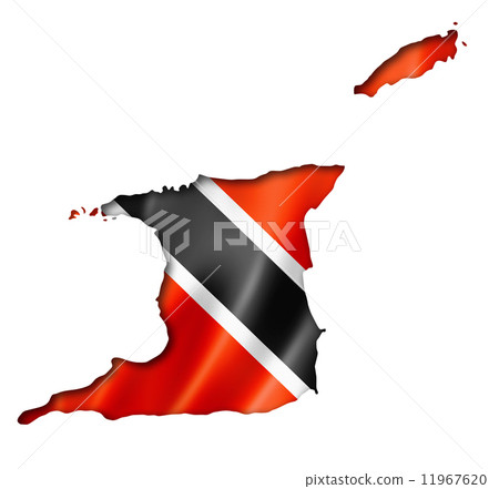 Trinidad And Tobago flag map Trinidad And Tobago flag map 11967620