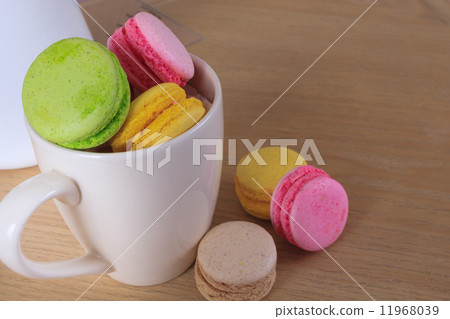 traditional french colorful sweet Macaron in cup traditional french colorful sweet Macaron in cup 11968039