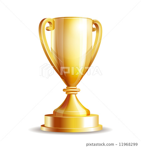 Golden trophy cup 11968299