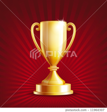 Golden trophy cup Golden trophy cup 11968307