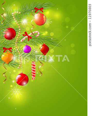 Green Christmas background 11970803