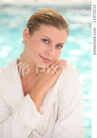 Closeup of woman in spa center Closeup of woman in spa center 11973032