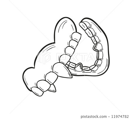 sketch of the vampire denture 11974782