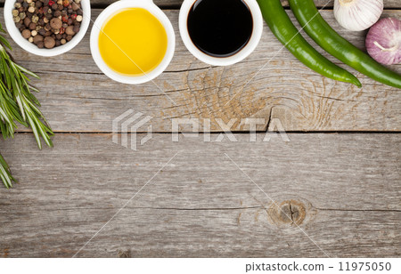 Olive oil and vinegar with spices 11975050