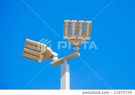 LED street lamps post on white background LED street lamps post on white background 11975554
