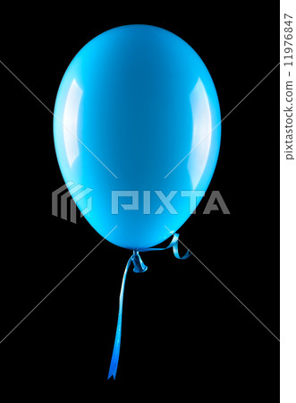 flying balloons isolated 11976847