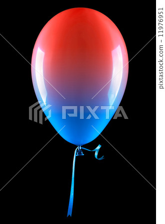 flying balloons isolated 11976951