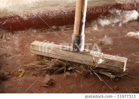 Old dirty broom Old dirty broom 11977313