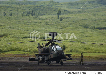 Apache AH-64D (Attack Helicopter) 2014 Fuji General Thermal Exercise Apache AH-64D (Attack Helicopter) 2014 Fuji General Thermal Exercise 11977865