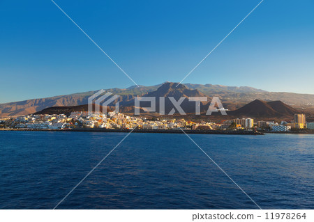 Beach Los Cristianos in Tenerife island - Canary Beach Los Cristianos in Tenerife island - Canary 11978264