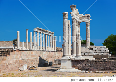 Temple of Trajan at Acropolis of Pergamon in Turkey 11978462