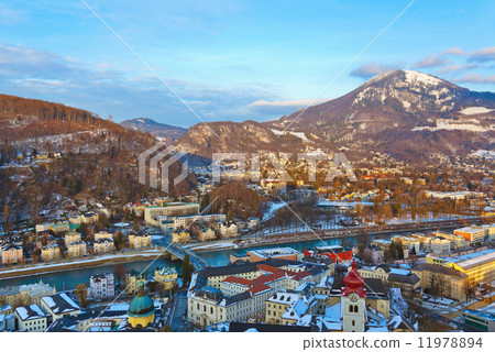 Salzburg Austria at sunset Salzburg Austria at sunset 11978894