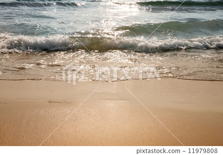 Wave of the sea on the sand beach Wave of the sea on the sand beach 11979808