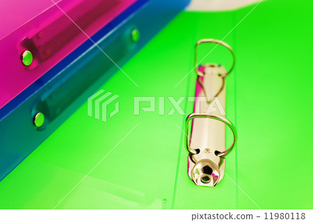 three multicolored folders three multicolored folders 11980118