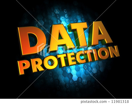 Data Protection - on Digital Background. Data Protection - on Digital Background. 11981318