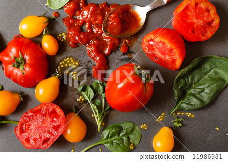 fresh tomatoes with sauce fresh tomatoes with sauce 11986981
