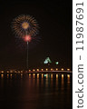 Karatsu castle and fireworks 11987691