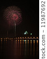 Karatsu castle and fireworks 11987692