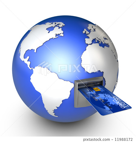 Globe and card 11988172