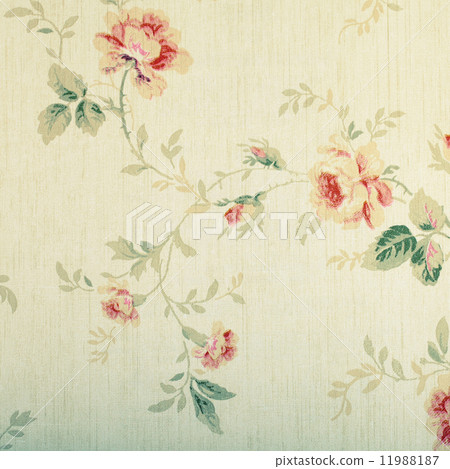 Vintage victorian wallpaper with floral pattern Vintage victorian wallpaper with floral pattern 11988187