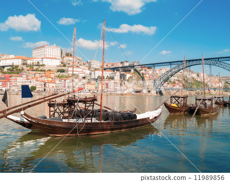 traditional port wine boats, Porto,  Portugal 11989856