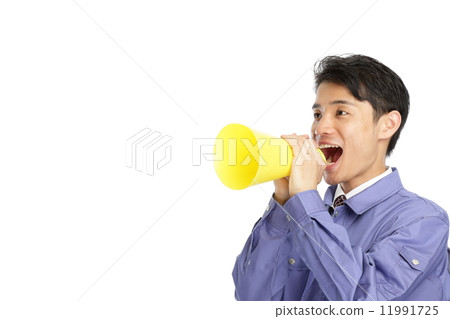 A man wearing work clothes 11991725