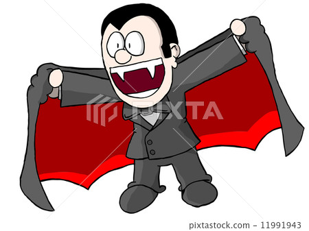 Boy in vampire costume 11991943