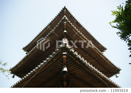 Yokohama Sankei-en Garden Old Lightmyoji Triple Tower Yokohama Sankei-en Garden Old Lightmyoji Triple Tower 11993819