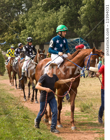 Before horse race. Before horse race. 11994031